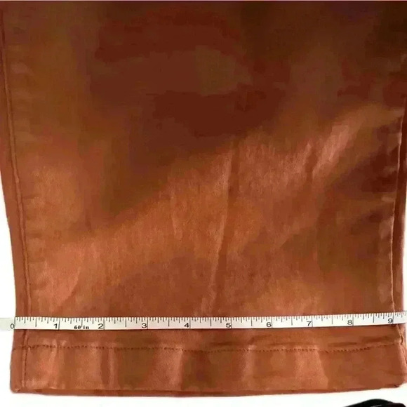 Studio Blue Rust Orange Crop Ankle Pants Size 18W - Picture 9 of 9